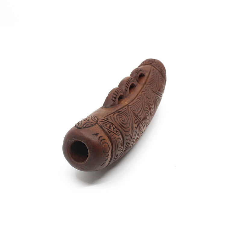 Handcrafted Maori Kōauau Flute | Authentic Wooden Musical Instrument by Tim Codyre | Perfect for Cultural Performances, Meditation & Gift Giving