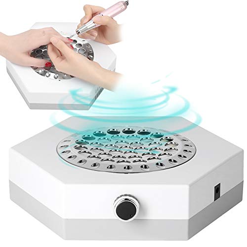 80W Electric Nail Dust Collector & Manicure Vacuum Cleaner - Professional Nail Art Equipment for Salon & Home Use | Dust Extraction System for Nail Filing, Acrylic & Gel Polish Application