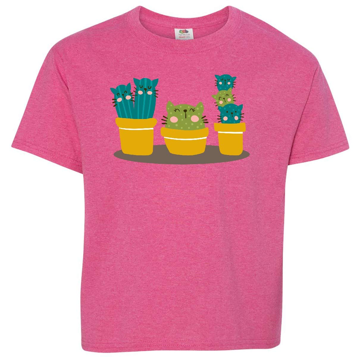 Inktastic Cactus Gardener Funny Cactus Plants Youth T-Shirt - Comfortable Cotton Tee for Cat Lovers & Plant Enthusiasts - Perfect for Gardening, Casual Wear & Gifts