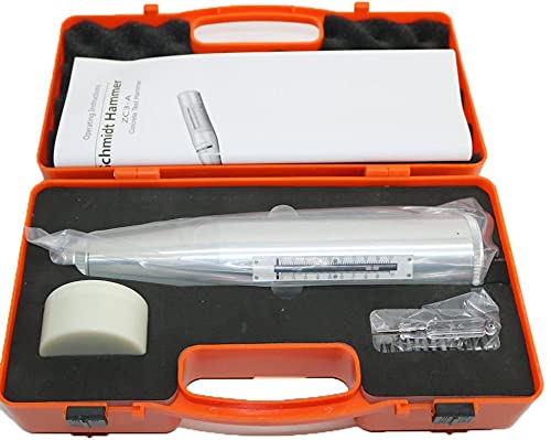 ZC3-A Portable Concrete Rebound Hammer Tester | ZC3A NDT Resiliometer for Concrete Strength Testing | Perfect for Construction Sites, Bridge Inspections & Building Maintenance