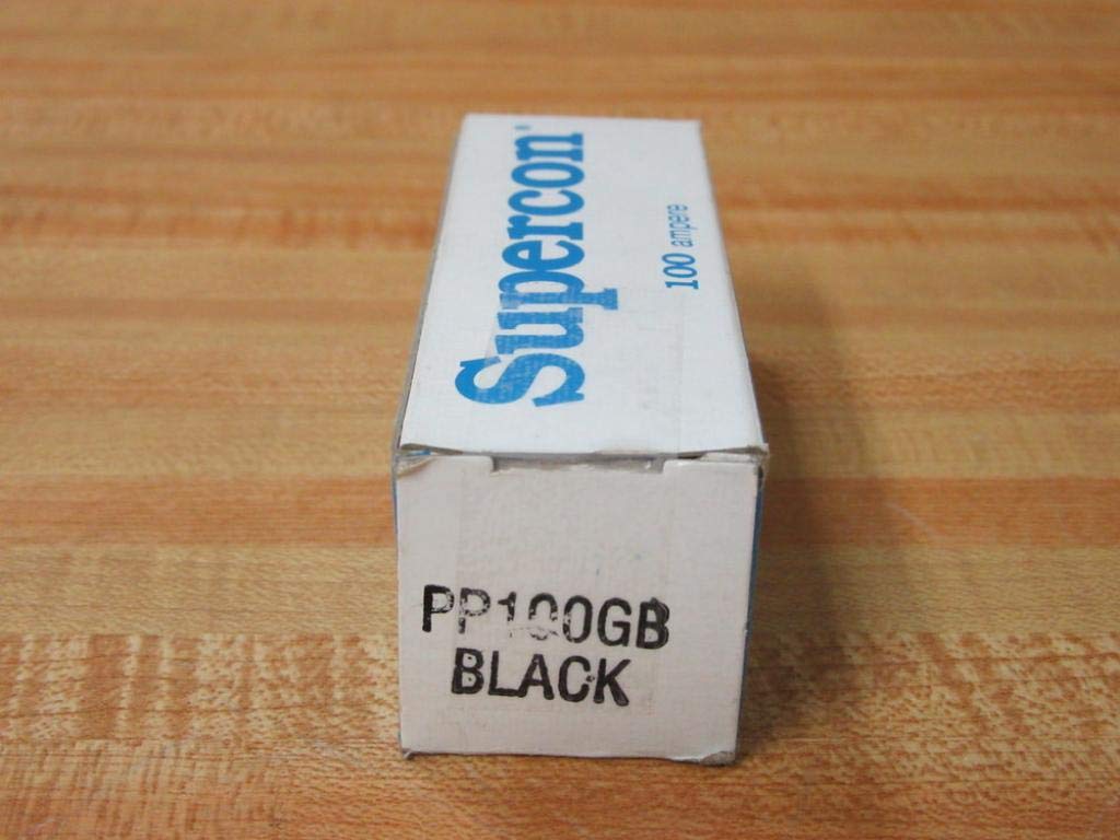 Superior Electric PP100GB 100A Test Plug - Heavy Duty Pin Plug for Electrical Testing, Black | Ideal for Electricians, Contractors & DIY Home Repairs