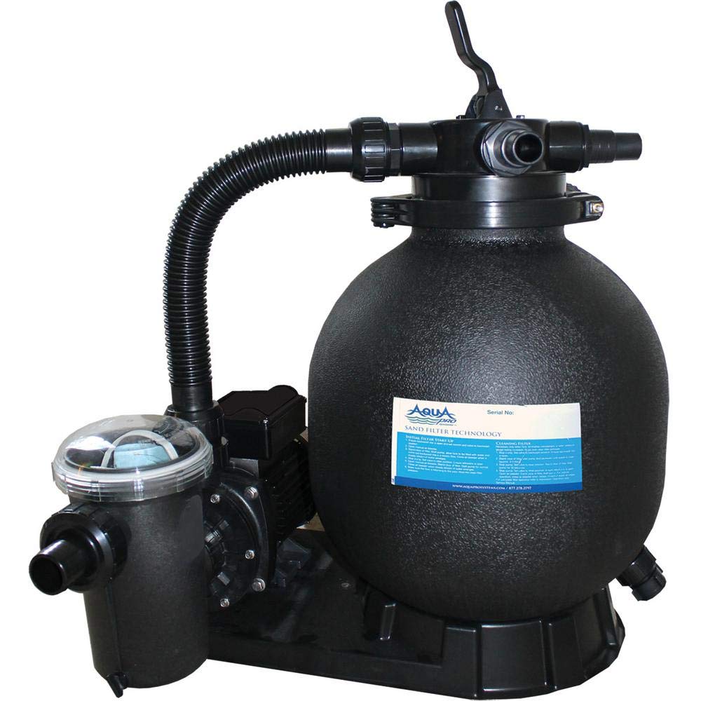 15in Sand Filter & 1HP Single Speed Pump Above Ground Pool Combo Set - APA1063075LBS | Efficient Pool Maintenance for Backyard Swimming Pools & Outdoor Water Filtration System