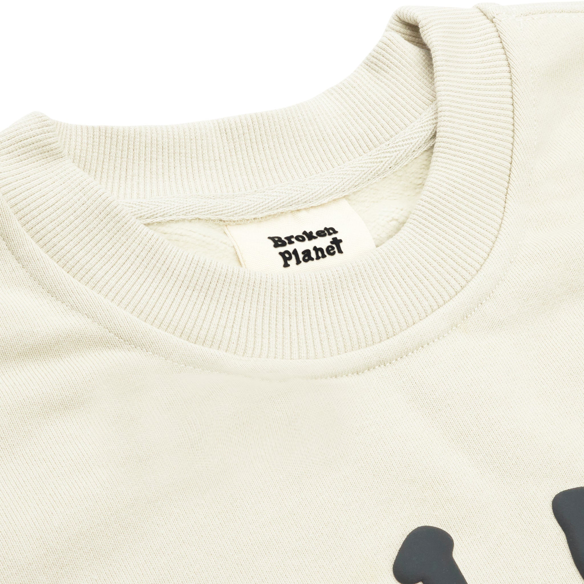 Broken Planet Find Your Balance Bone White Crewneck Sweatshirt - Unisex Streetwear for Casual Outfits & Loungewear