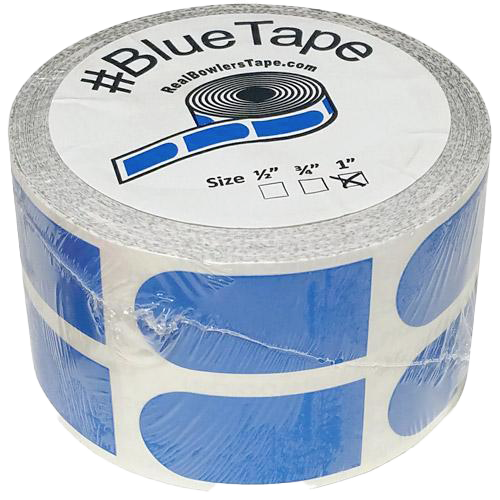 Real Bowlers Tape 1 Blue Roll (500 Pack) - Premium Bowling Grip Tape for Enhanced Performance | Perfect for Bowling Tournaments & League Play