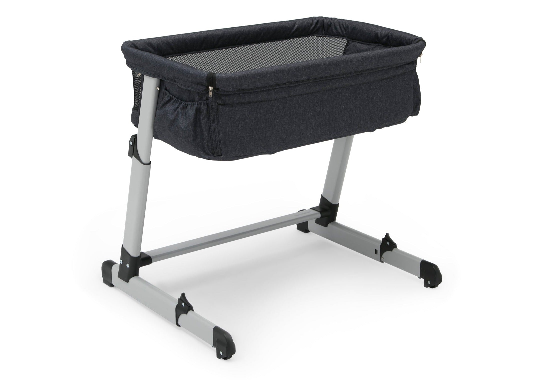BabyGap Whisper Bedside Bassinet - Portable Crib for Newborns & Infants - Lightweight & Breathable Mesh Design - Perfect for Co-Sleeping & Nursery Use