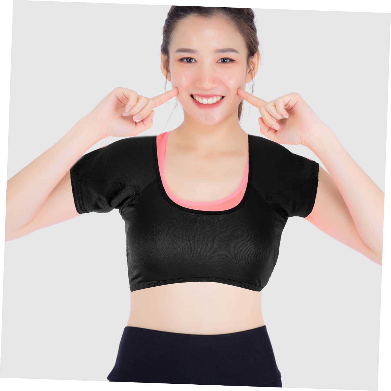 2Pcs Women's Quick Dry Breathable Underarm Sweat Pads - Washable Armpit Vest for Summer Sports, Gym & Outdoor Activities