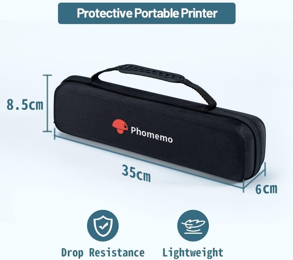 Phomemo M08F Bluetooth Thermal Tattoo Stencil Printer Kit with 110pcs Transfer Paper & Protective Case - Inkless Tattoo Machine for Professional Artists & Enthusiasts | Perfect for Tattoo Studios, Home Practice & Temporary Body Art Designs