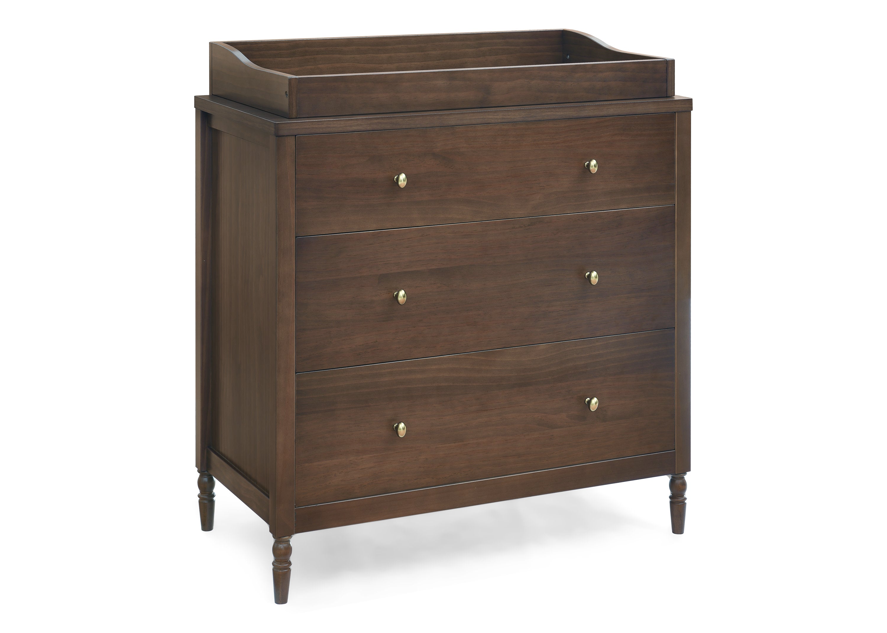 Serena 3-Drawer Baby Dresser with Changing Table Top & Safety Interlocking Drawers - Perfect Nursery Furniture for Diaper Changes & Infant Clothing Storage