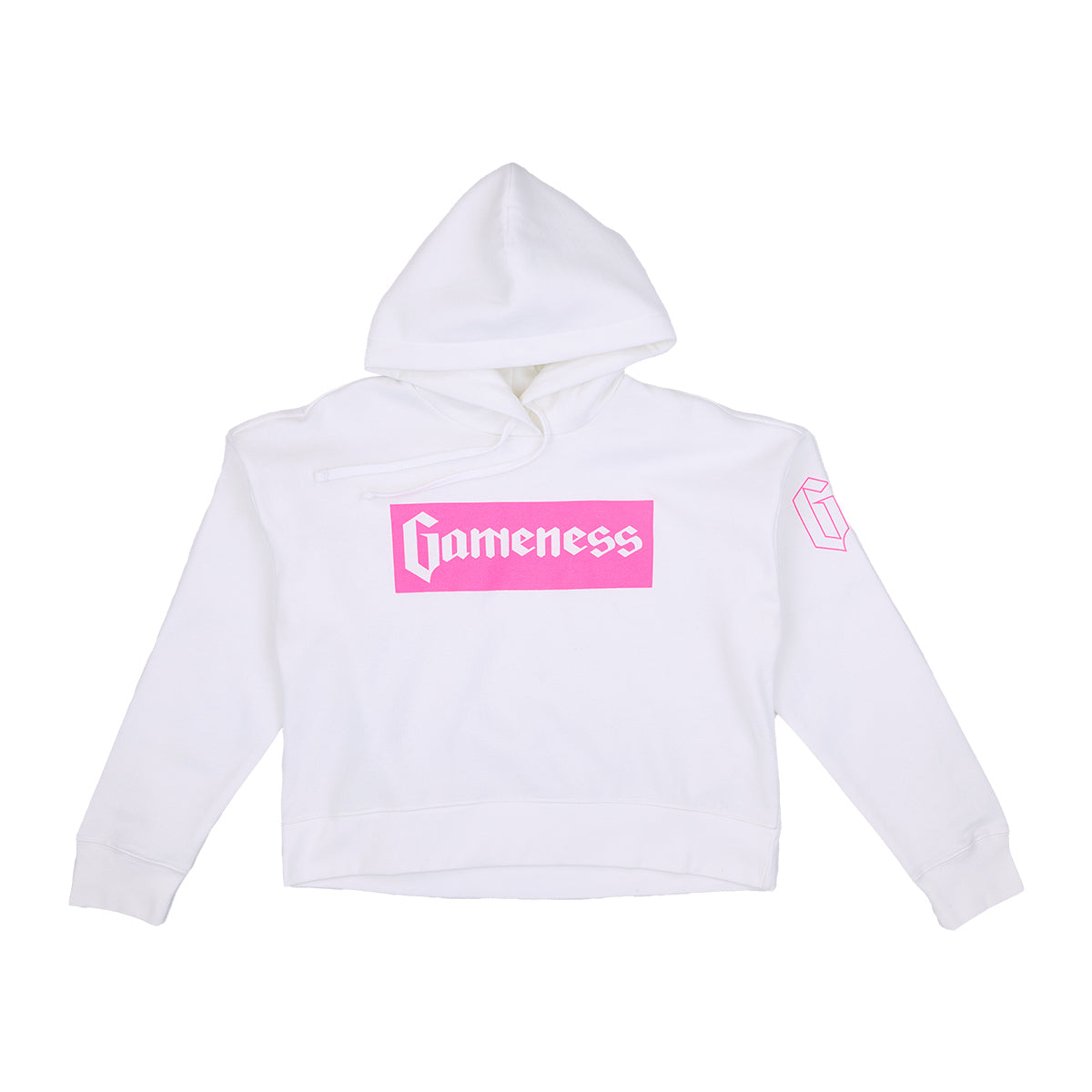 Classic Gameness Crop Hoodie for Women - Stylish Comfortable Pullover Sweatshirt for Workouts, Yoga & Casual Wear