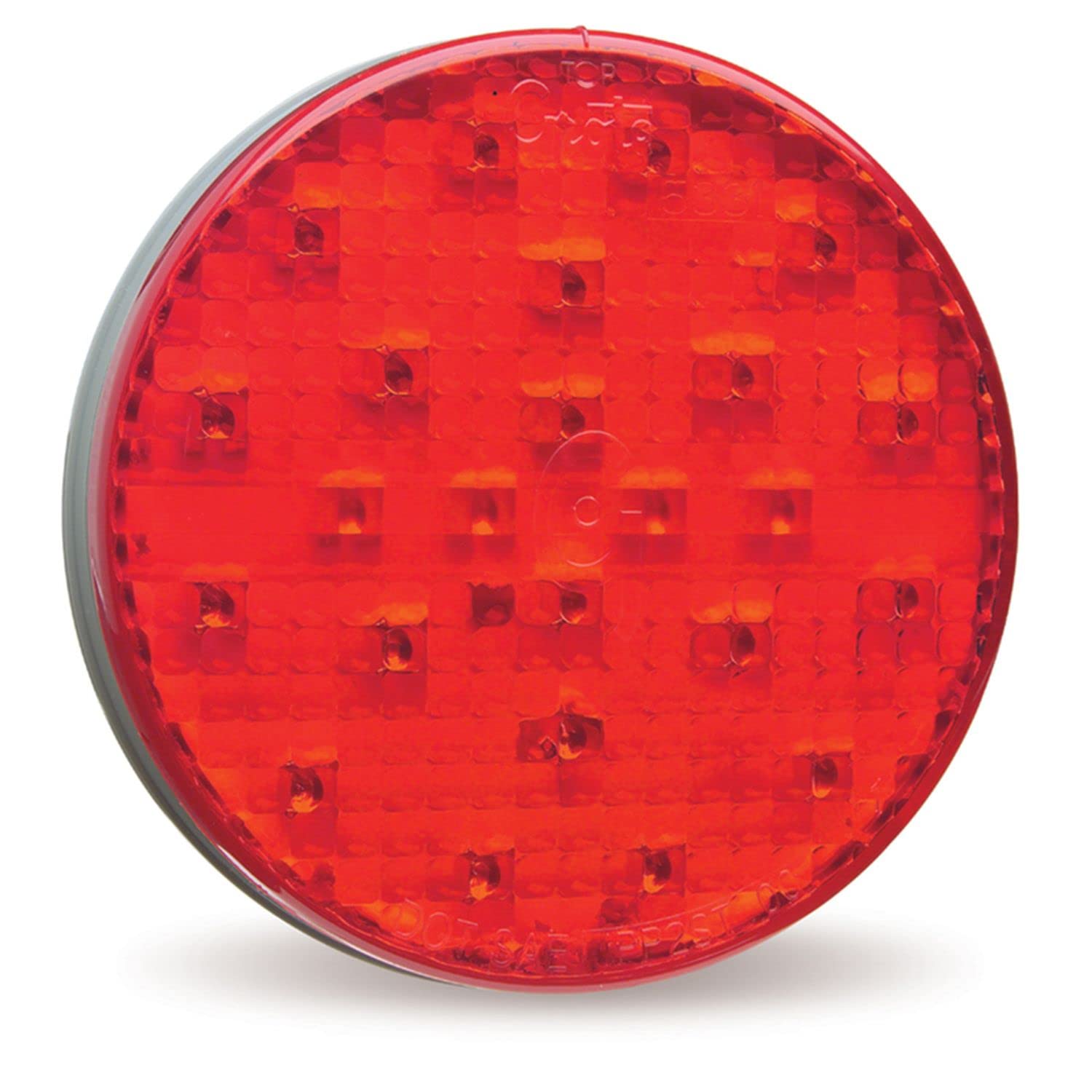 Grote 77352 Red 4 Inch LED Strobe Warning Lights - Emergency Vehicle, Truck, Off-Road & Construction Safety Lighting