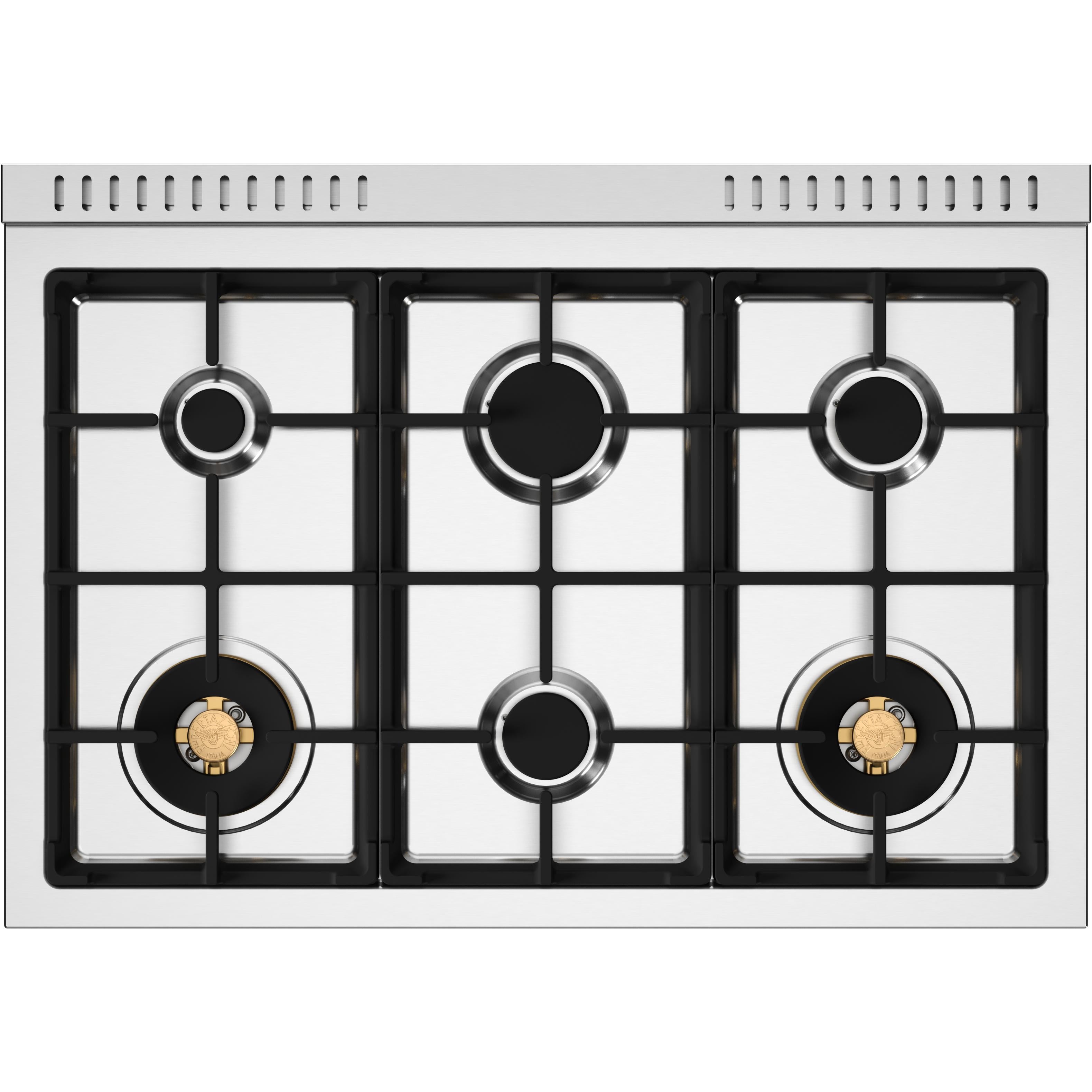 Bertazzoni HER366BCFGMNET 36 Inch Freestanding Gas Range - Professional Italian Kitchen Stove with 6 Burners & Convection Oven - Perfect for Home Chefs & Gourmet Cooking