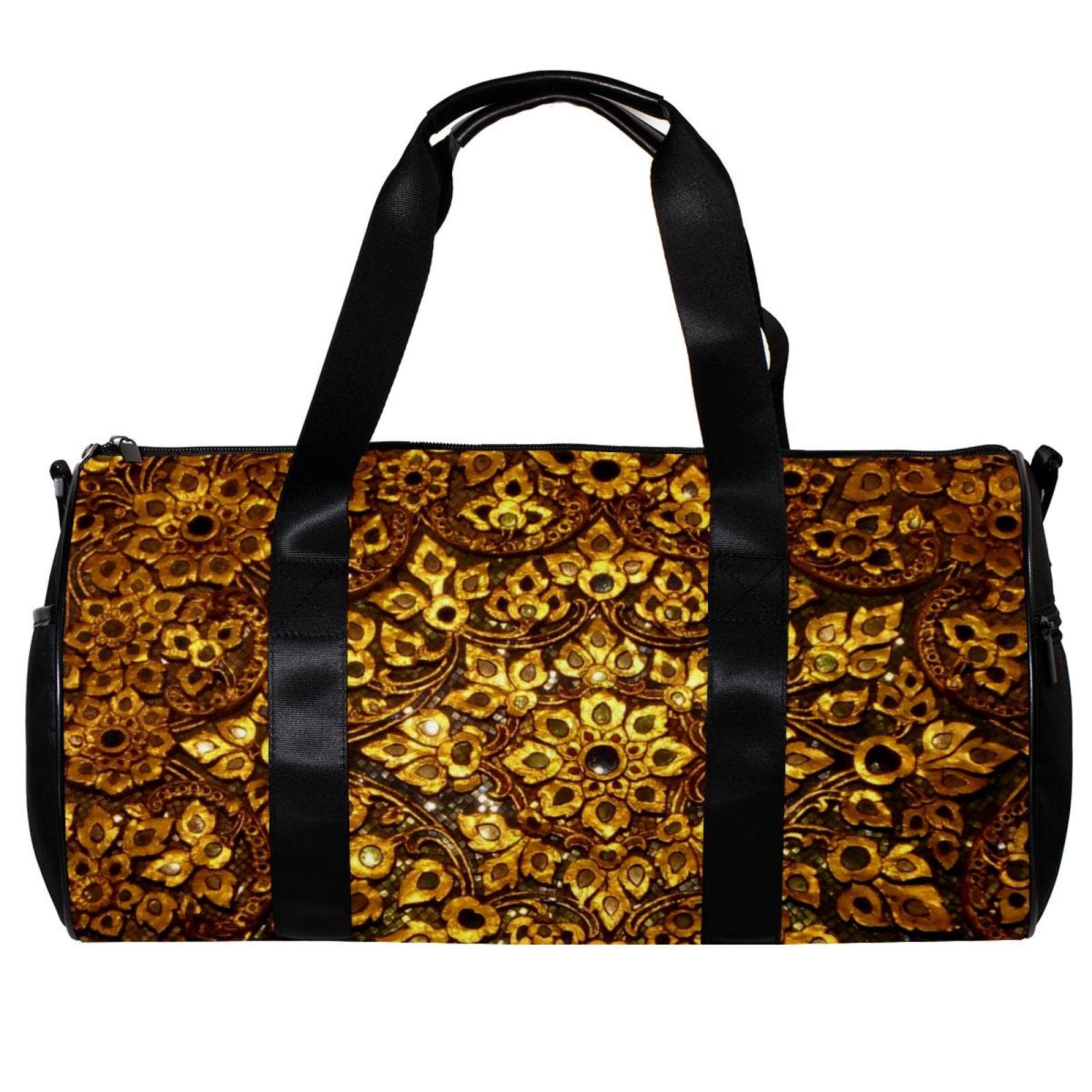 Stylish Gym Duffle Bag for Men & Women - Waterproof Overnight Weekender Carry On Travel Bag with Mosaic Pixel Design - Perfect for Workouts, Travel, and Weekend Getaways