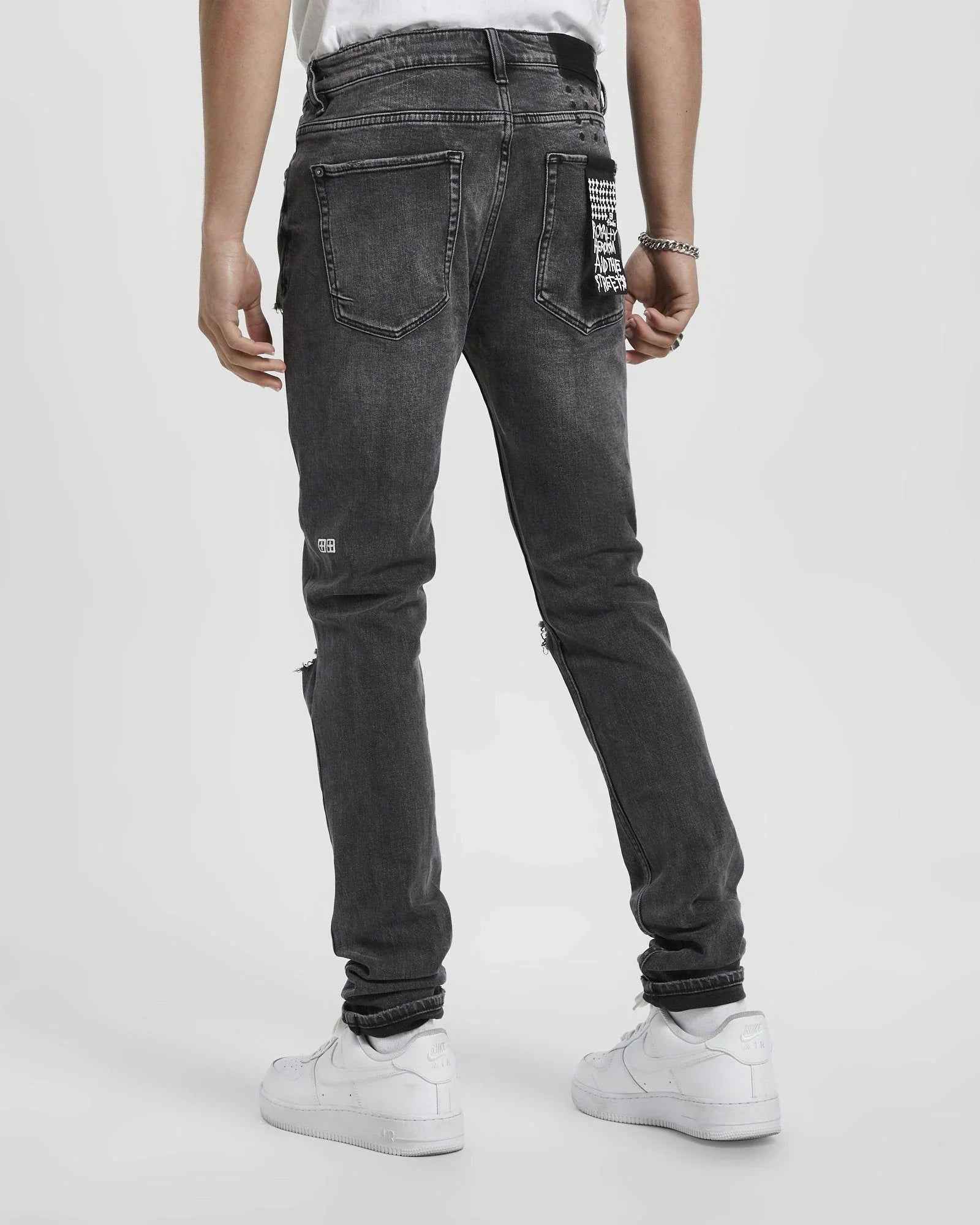 KSUBI Van Winkle Comik Angst Trashed Distressed Denim Jeans - Vintage Ripped Skinny Jeans for Women | Perfect for Casual Outfits, Streetwear & Night Out Looks