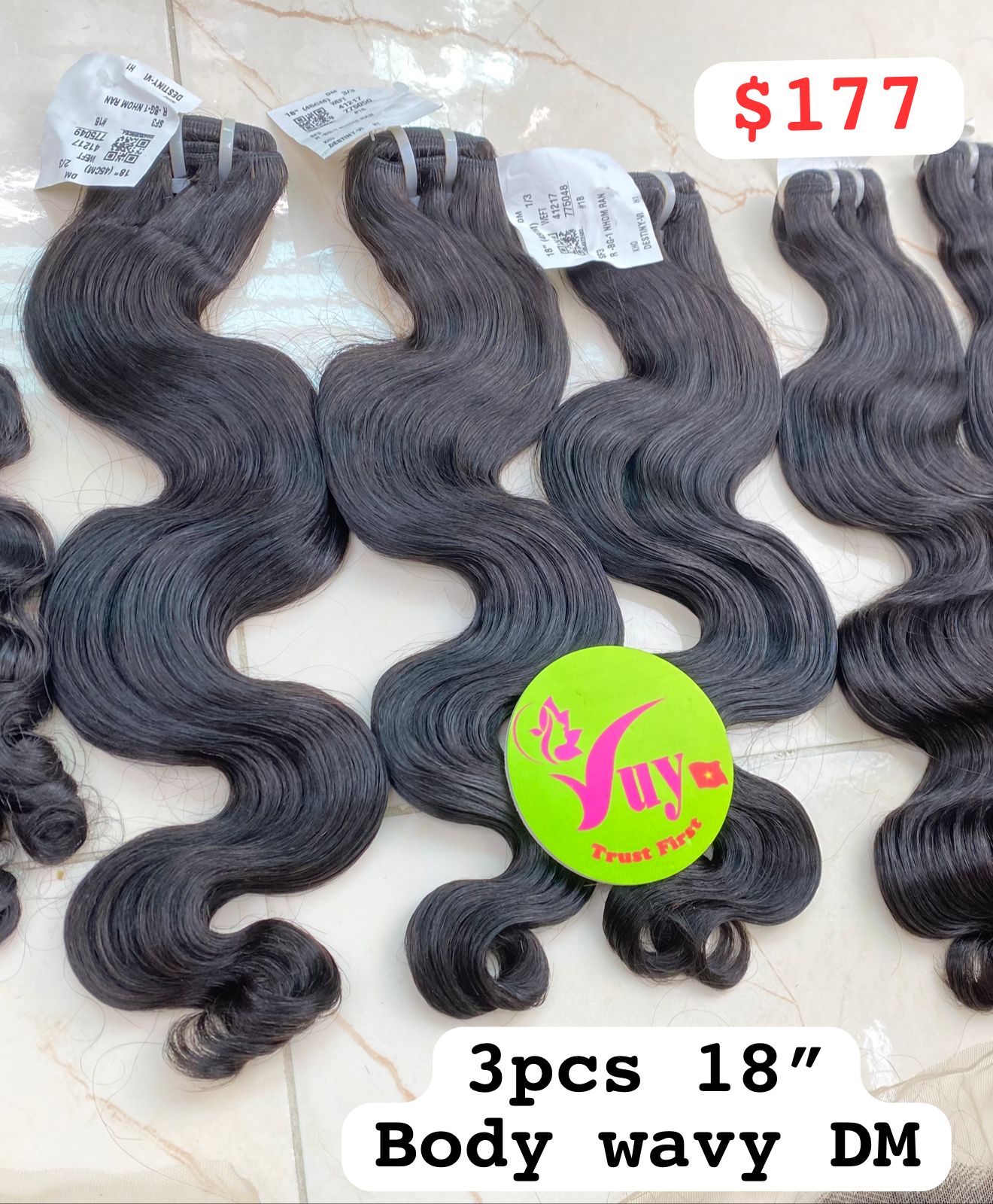 3-Piece 18-Inch Body Wave Hair Extensions Clip-Ins for Women - Natural Black Human Hair Weft for Volume & Length - Perfect for Parties, Weddings & Everyday Styling