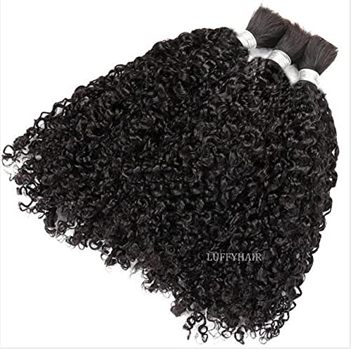Premium Brazilian Virgin Human Hair Extensions - 26 Inch Curly Weft 3Pcs/Lot (300g) for Natural-Looking Volume & Length - Perfect for Braiding, Sew-in Weaves & Protective Styles