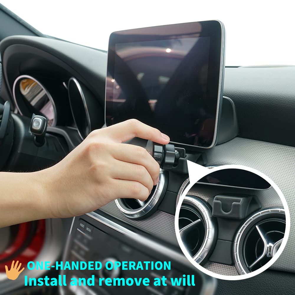 Premium Magnetic Car Phone Mount Holder for Mercedes Benz GLA Class 2015-2020 & CLA-Class 2013-2019 - Universal Air Vent Dashboard Phone Stand for iPhone Samsung 3-7 Inch Smartphones - Perfect for Hands-Free Driving & GPS Navigation
