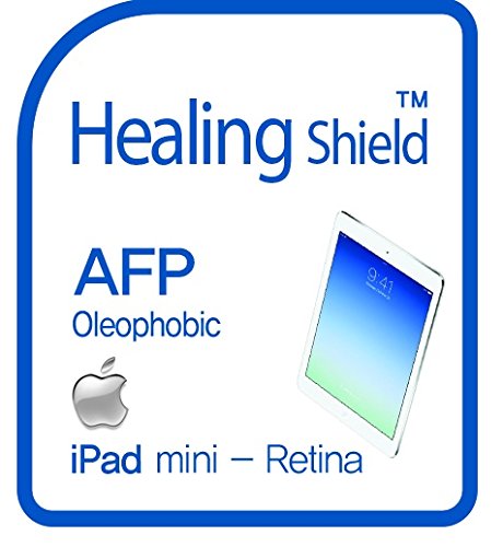 Healingshield iPad Mini Screen Protector - Oleophobic AFP Clear Film for Scratch Protection
