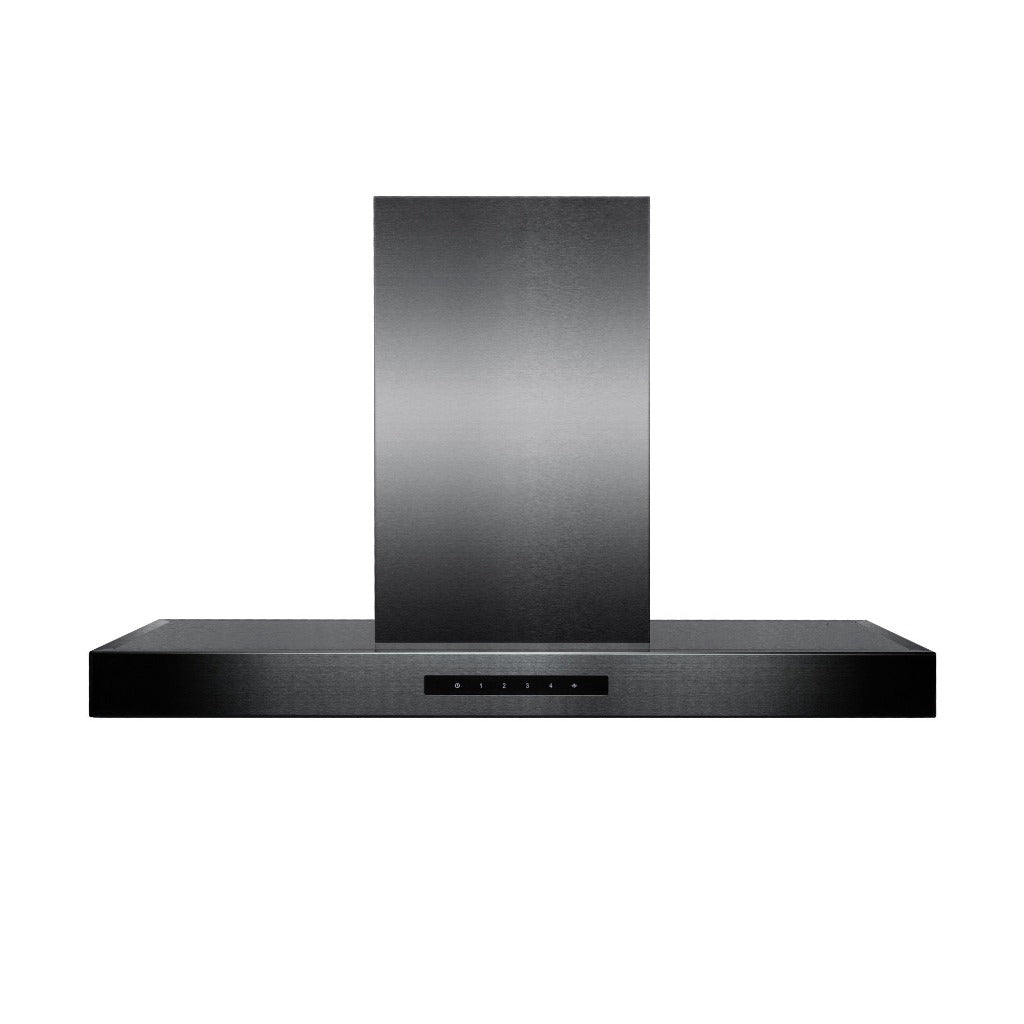 ZLINE BSKE2iN Black Stainless Steel Convertible Island Mount Range Hood - Professional Kitchen Ventilation for Home Cooking, Grilling & Entertaining