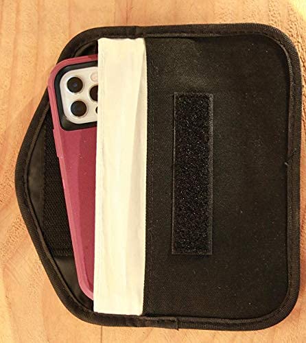 Double Layered EMF Protection Phone Pouch & Wallet - Faraday Bag for Blocking 5G, Cell Phone Radiation - Natural Canvas RFID Blocking Sleeve for iPhone, Samsung | Perfect for Travel, Work & Everyday Use