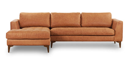 Modern Left Facing Sectional Sofa with Reversible Chaise - Comfortable L-Shaped Couch for Living Room, Family Room & Small Spaces - Perfect for Movie Nights & Relaxing