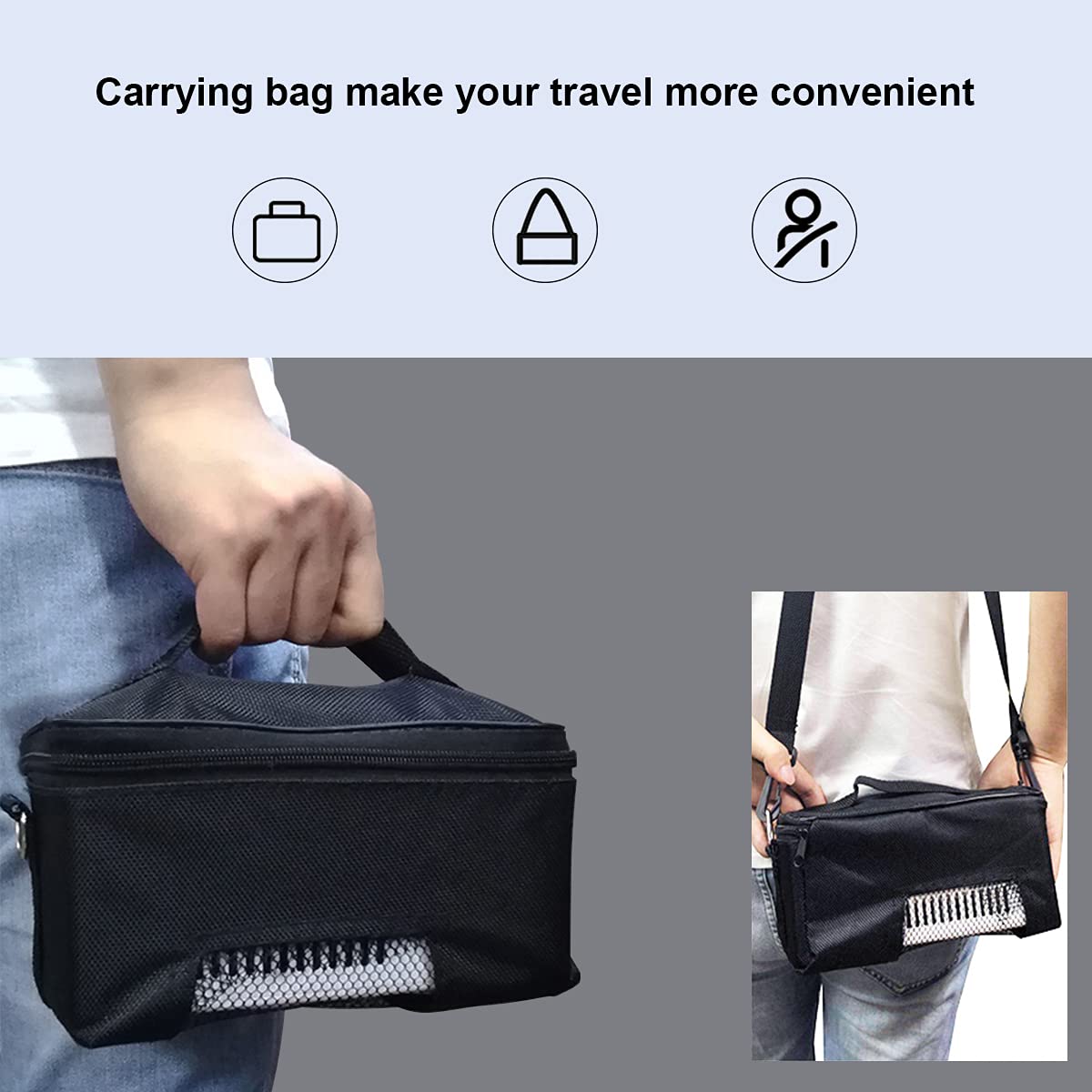 Upgraded Insulin Cooler Case - Portable Diabetic Cooler Box with Temperature Alarm & USB Charger, Mini Medical Refrigerator Maintains 2-8℃ for Travel, Home & Emergency Use