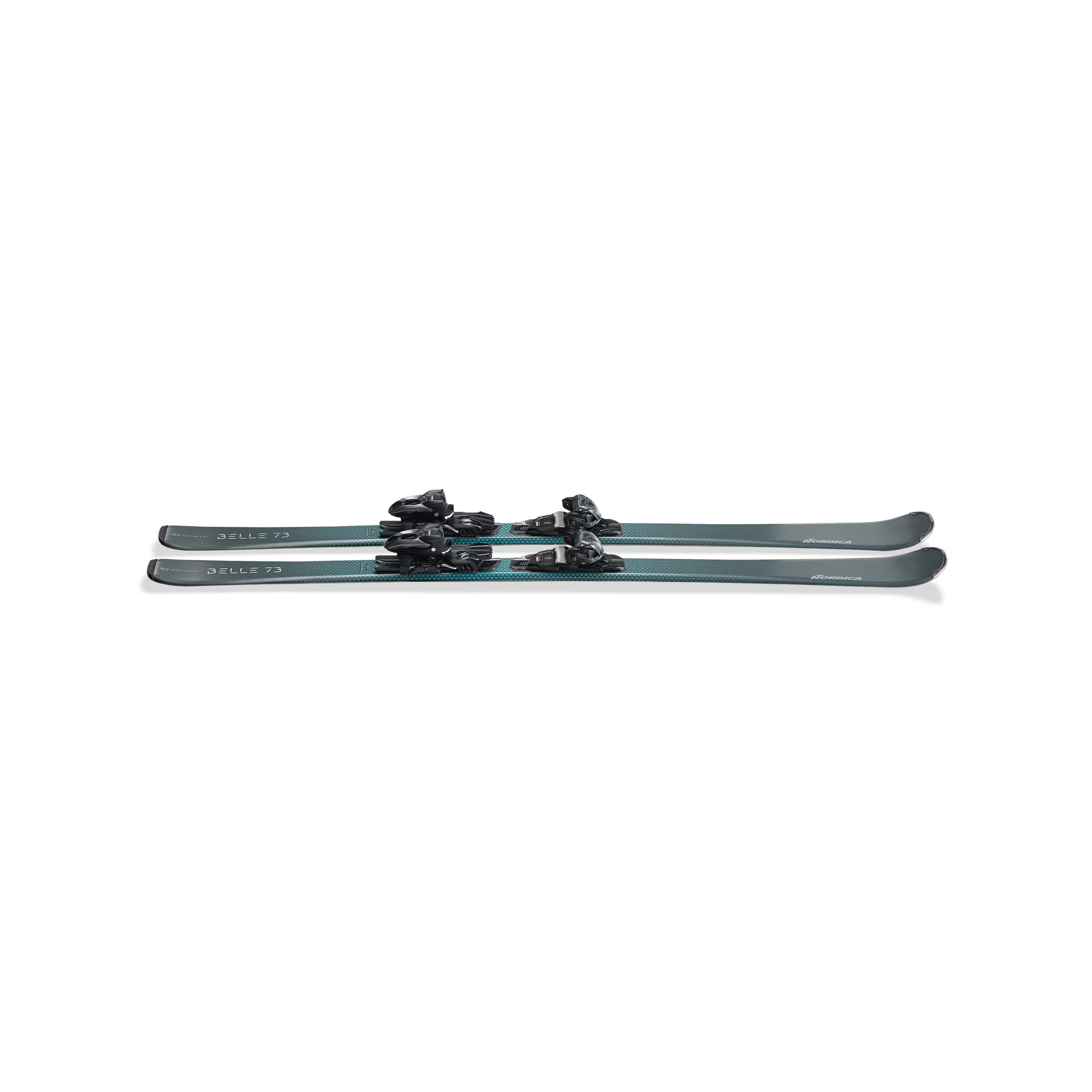Nordica Belle 73 Skis with TP2 Compact 10 FDT Bindings 2025 - Perfect for All-Mountain Skiing & Freeride Adventures