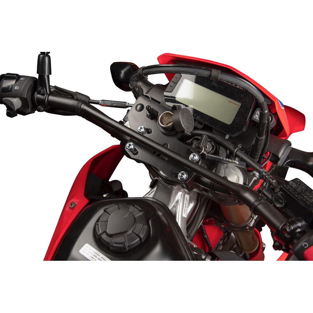 Tusk Accessory Dash Panel - Black Powder Coated for Motorcycles & ATVs - Durable Off-Road Vehicle Dashboard Upgrade for Adventure Riding