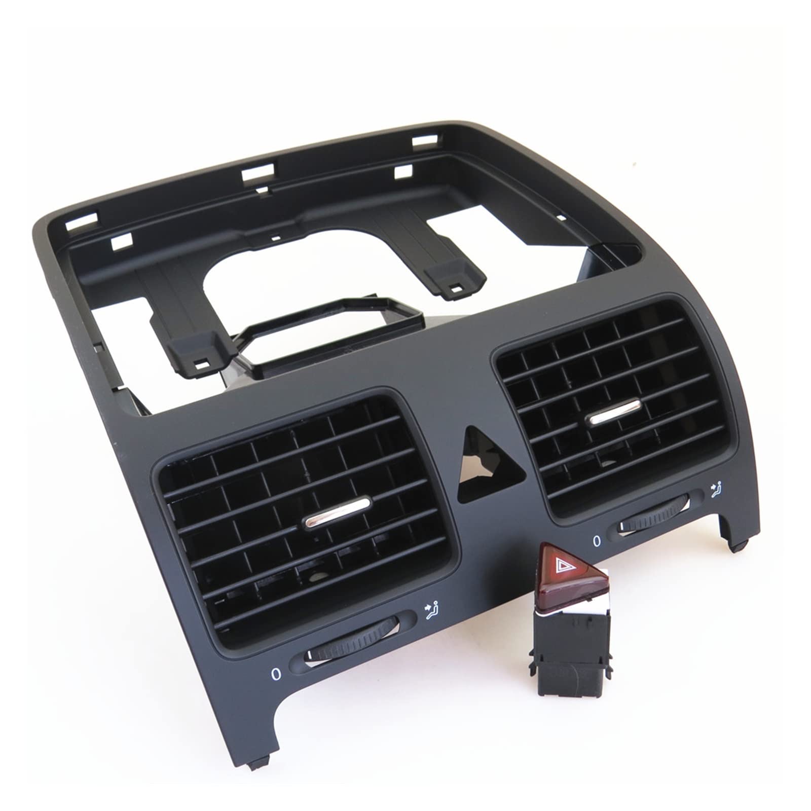 VW Jetta MK5 Golf MK5 Rabbit Dashboard Air Vent Outlet with Alarm Switch Button - Replacement Part 1KD819728 18G953509 | Perfect for Car AC Vent Repair & Interior Upgrade