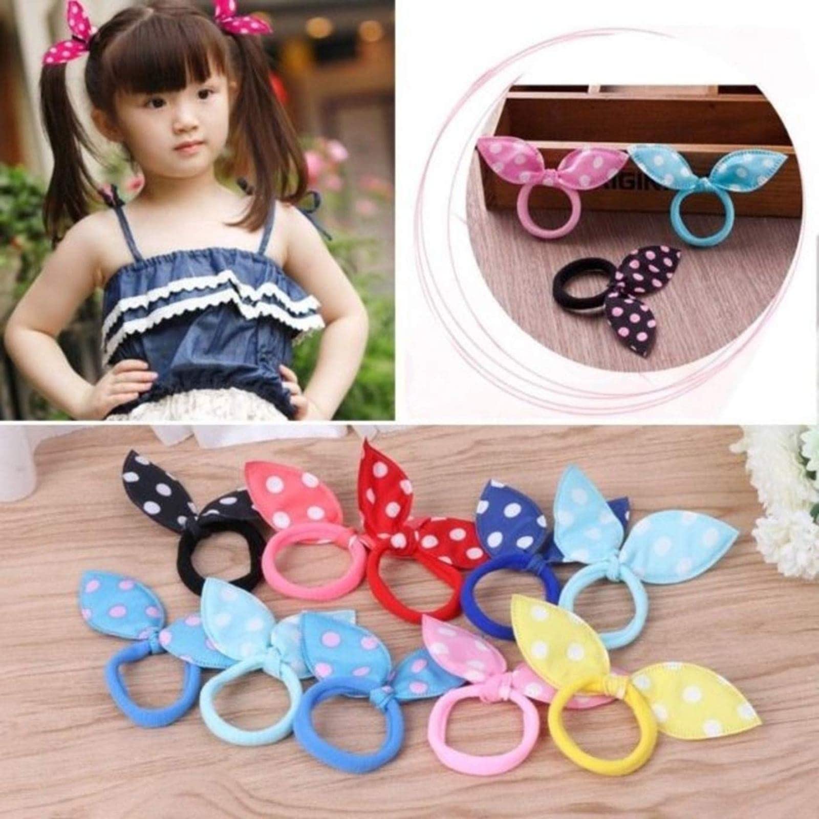50-Piece Snowpearl Hair Accessories Combo - Mini Rubber Bands, Bobby Pins, Hair Beads, Cartoon Clips & Bunny Hair Ties for Women & Girls - Perfect for School, Parties & Daily Styling