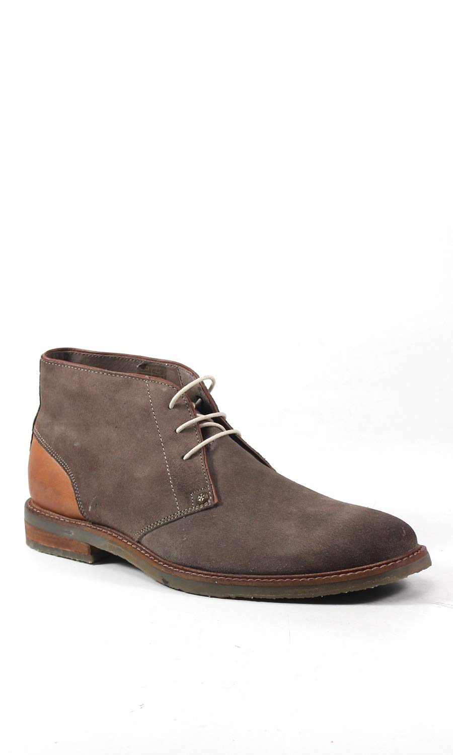 Men's Testosterone Air Alert Genuine Leather & Suede Chukka Desert Boots - Comfortable Two-Tone Casual Shoes for Outdoor Walking, Hiking & Street Style Fashion