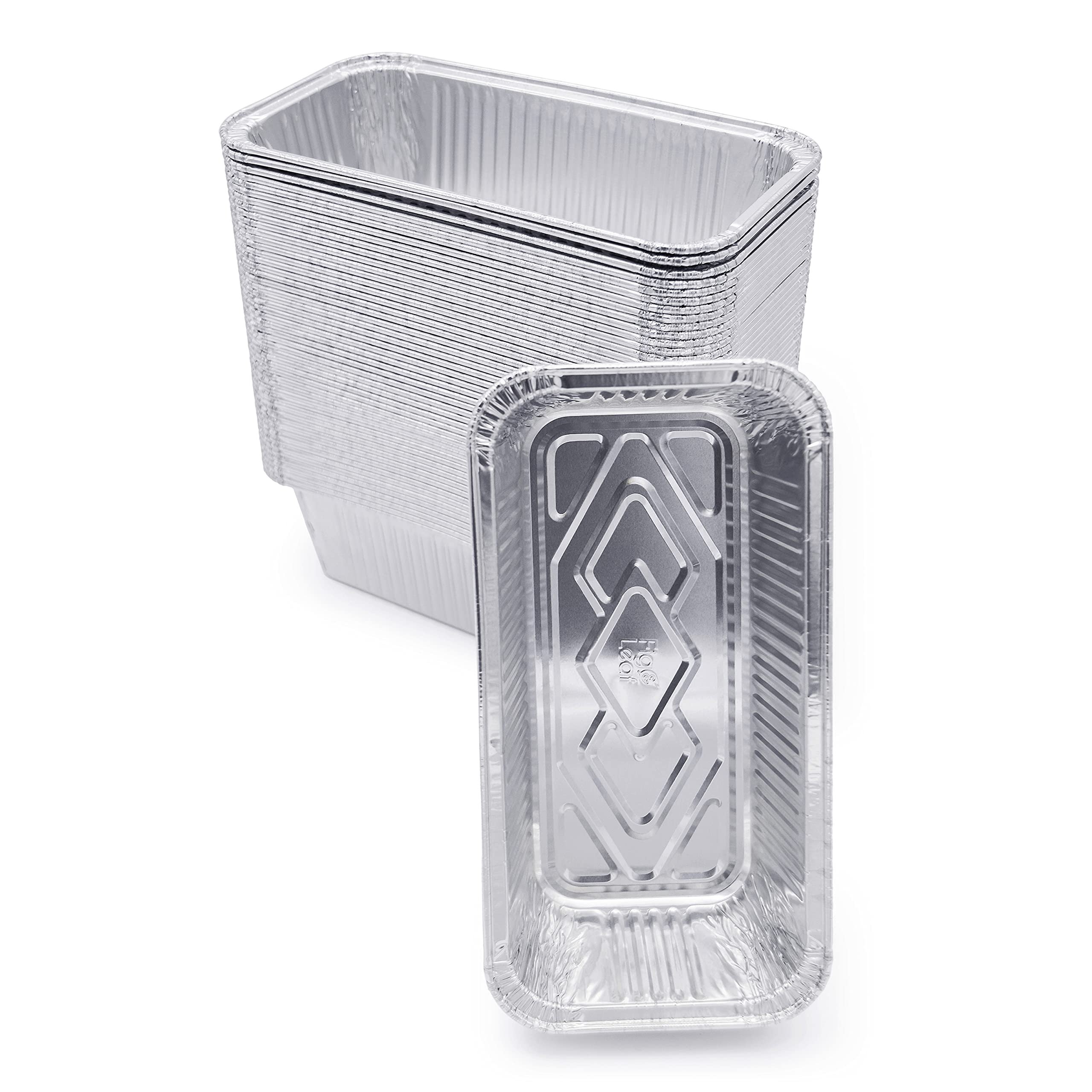(600 Pack) Heavy Duty Disposable Aluminum Foil Loaf Pans 8.5