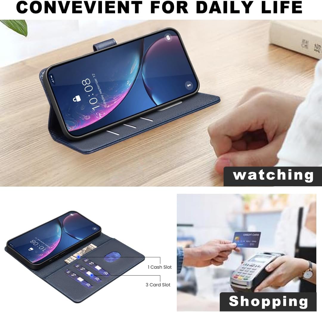 Google Pixel 9 Pro Magnetic Wallet Case - Shockproof Flip Cover with Card Slots | Perfect for Everyday Use, Travel & Business Meetings
