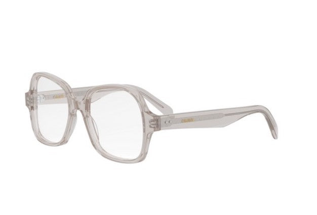 Celine THIN CL50148I 045 Shiny Opaline Pink Geometric Women's Eyeglasses | Fashion Optical Frames for Women | Perfect for Work, Reading & Everyday Wear