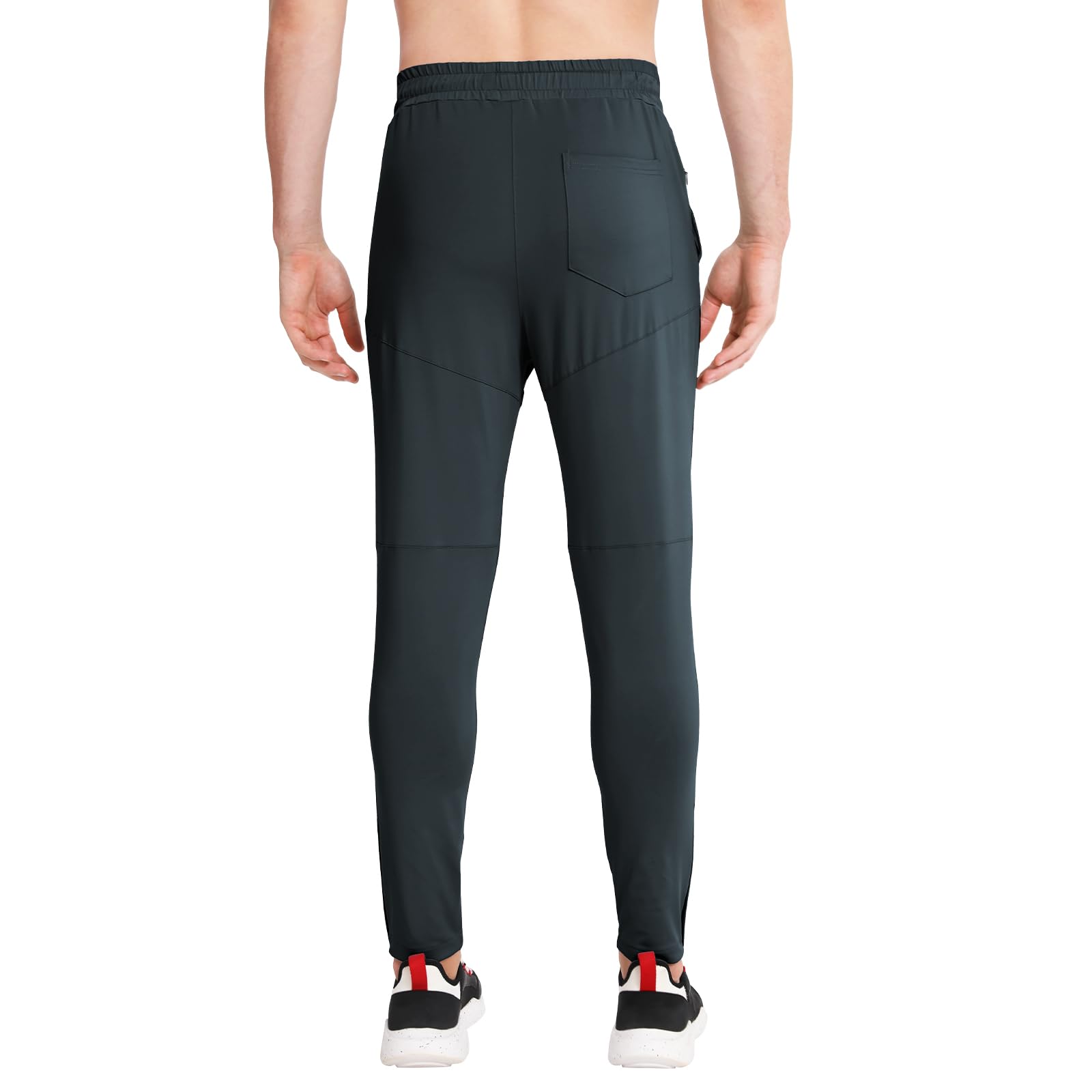 BROKIG Men's Tapered Gym Joggers - Lightweight Quick-Dry Workout Pants with Pockets for Running, Training & Casual Wear