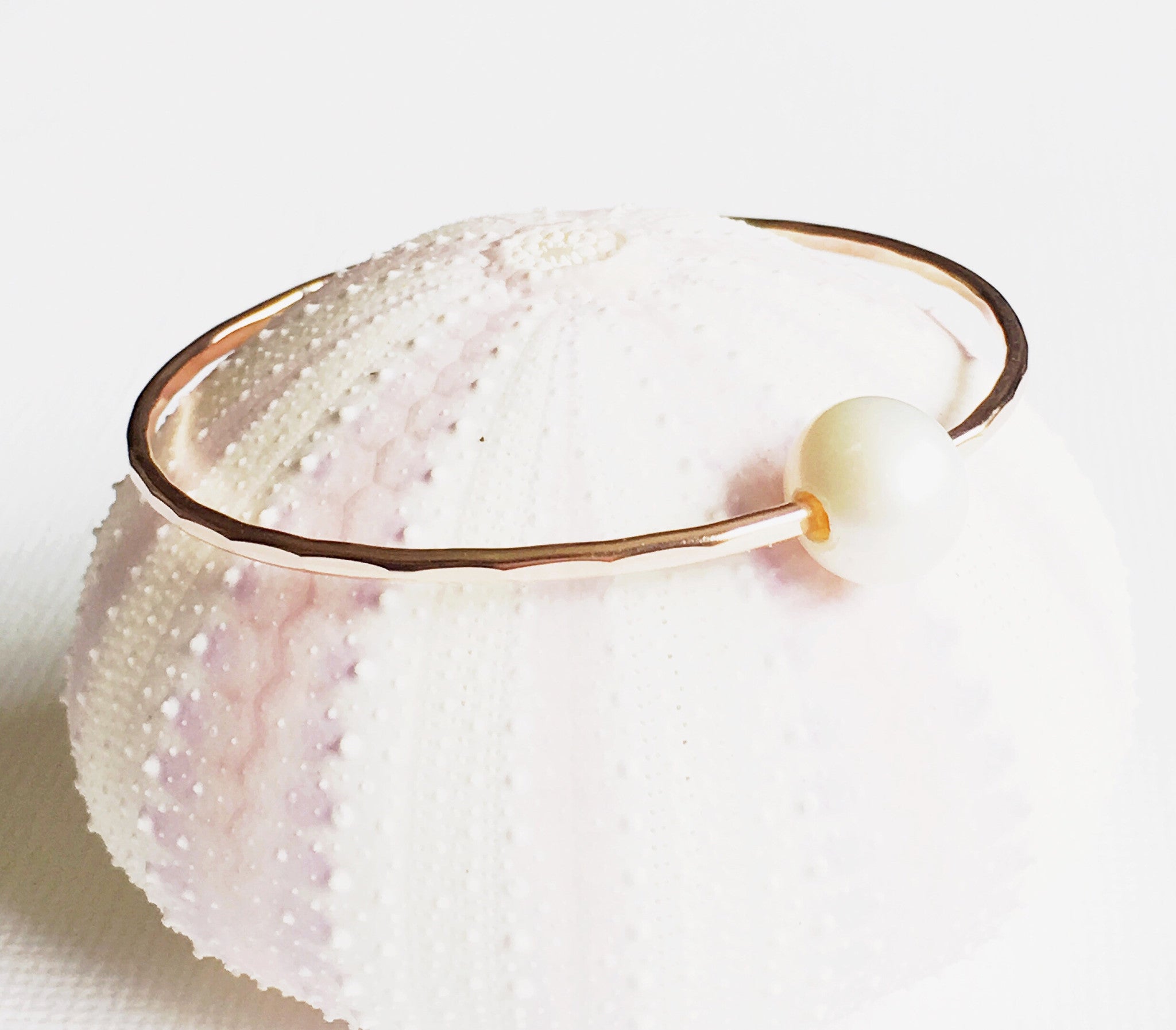 Elegant White Pearl Bangle Bracelet for Women (B254) - Perfect for Weddings, Parties & Special Occasions