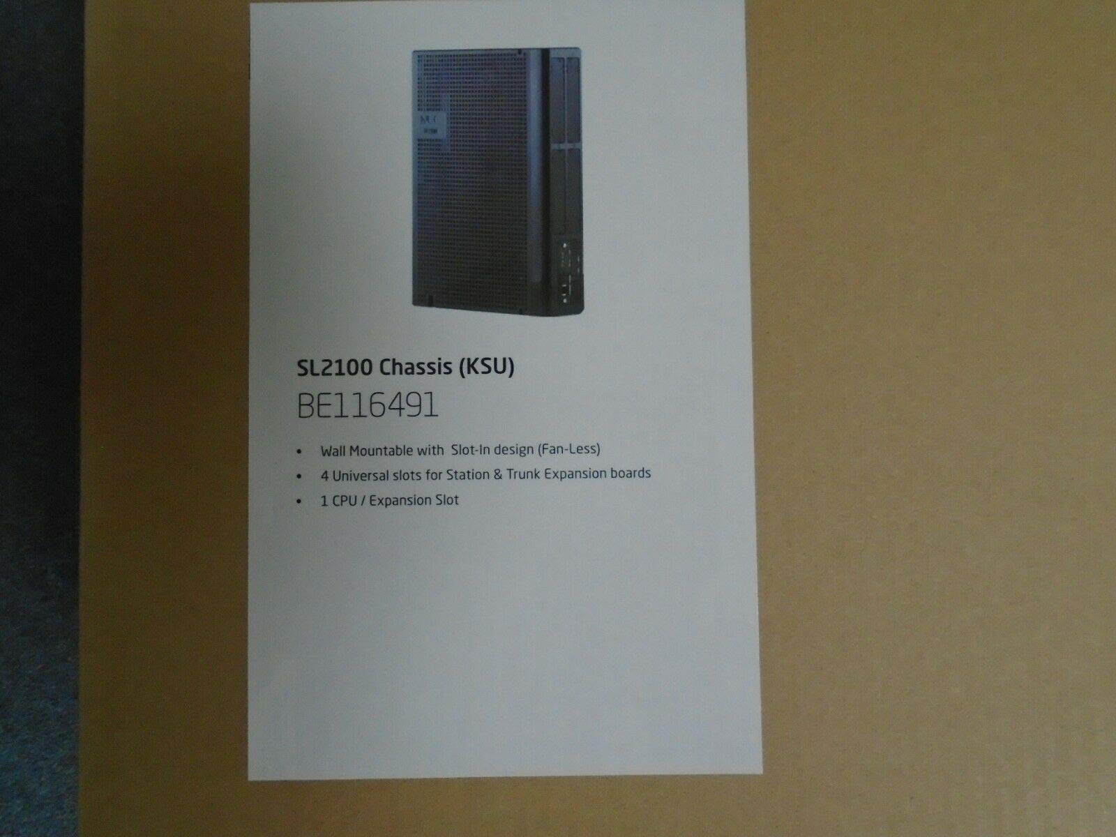 NEC SL2100 IP7NA-4KSU-C1 BE116491 4 Slot Main Cabinet Chassis for Business Phone System - No CPU Included - Perfect for Office Telecom Setup and Network Equipment Installation