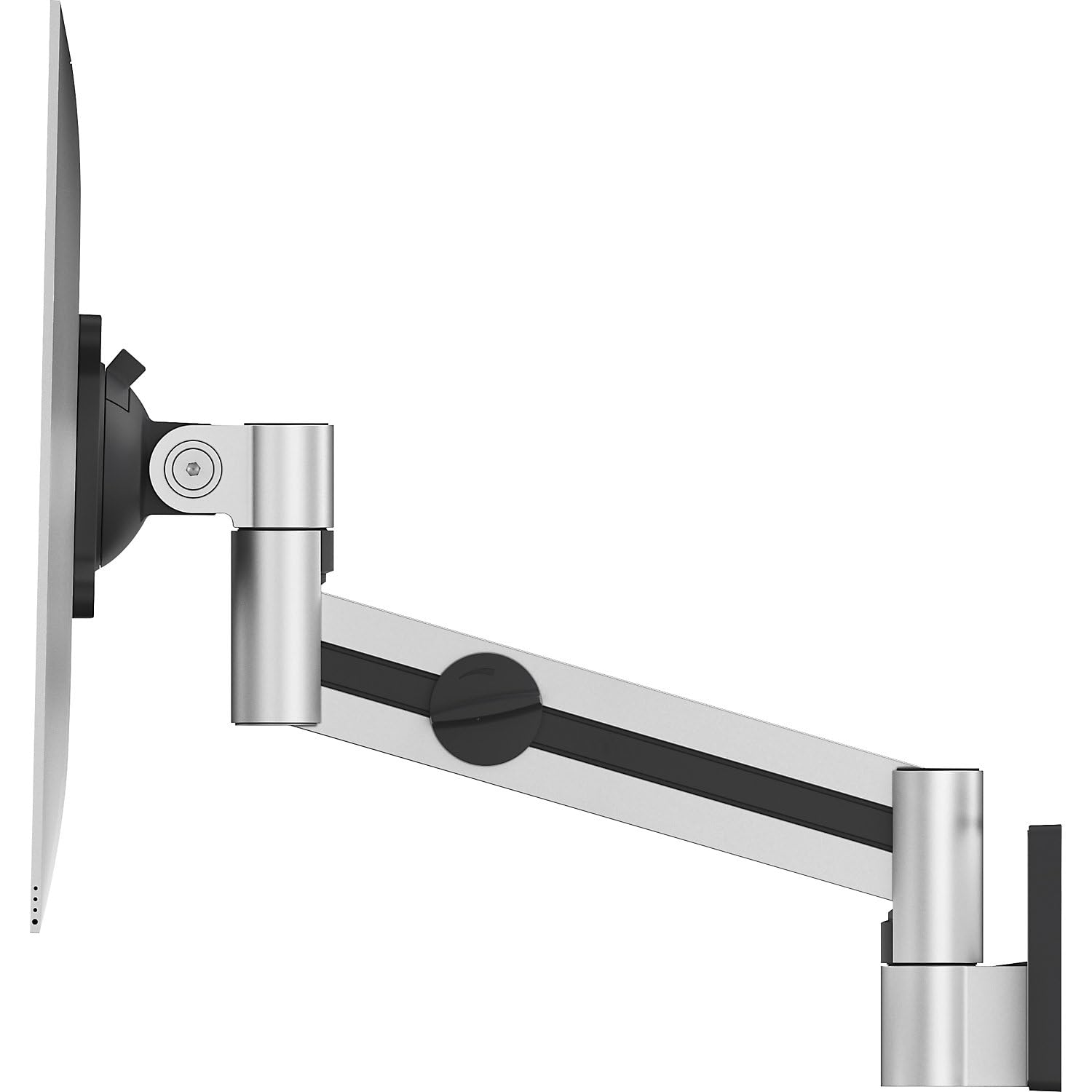 Premium Gas Spring Monitor Wall Mount for 21-27 Inch Screens - Heavy Duty VESA 75/100 Compatible Bracket with Adjustable Height, Rotation & Tilt - Perfect for Home Office, Gaming Setup & Workspace Ergonomics