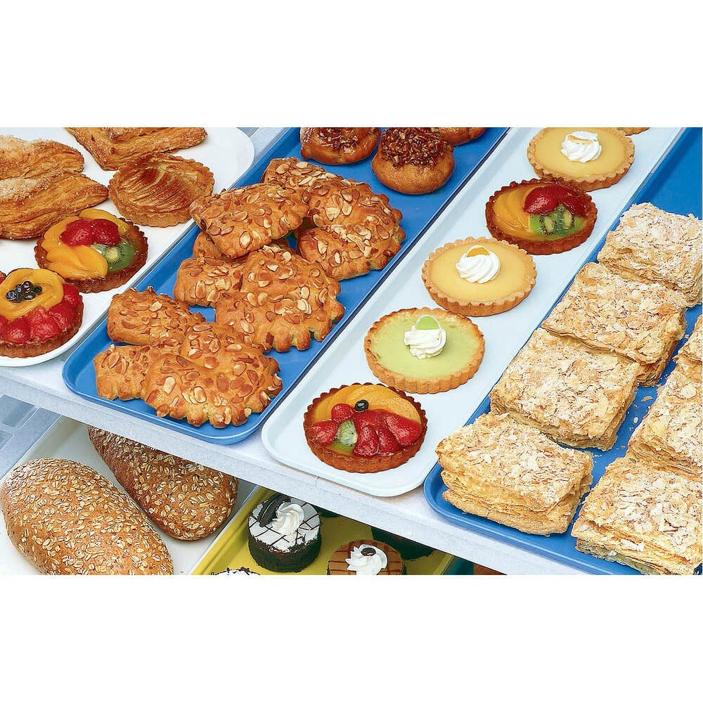 Black Fiberglass Market Tray - Durable & Lightweight for Outdoor Vendors