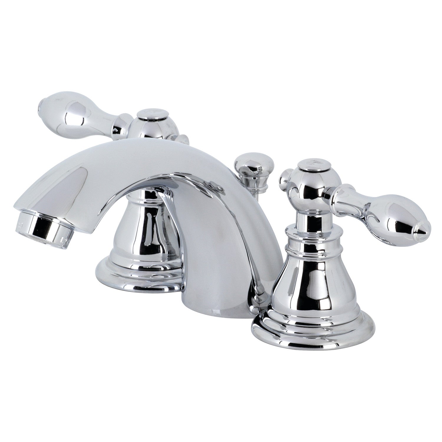 American Classic KB951ACL 3-Hole Deck Mount Mini Widespread Bathroom Faucet with Pop-Up Drain - Polished Chrome Finish - Perfect for Small Bathroom Sinks and Vanities