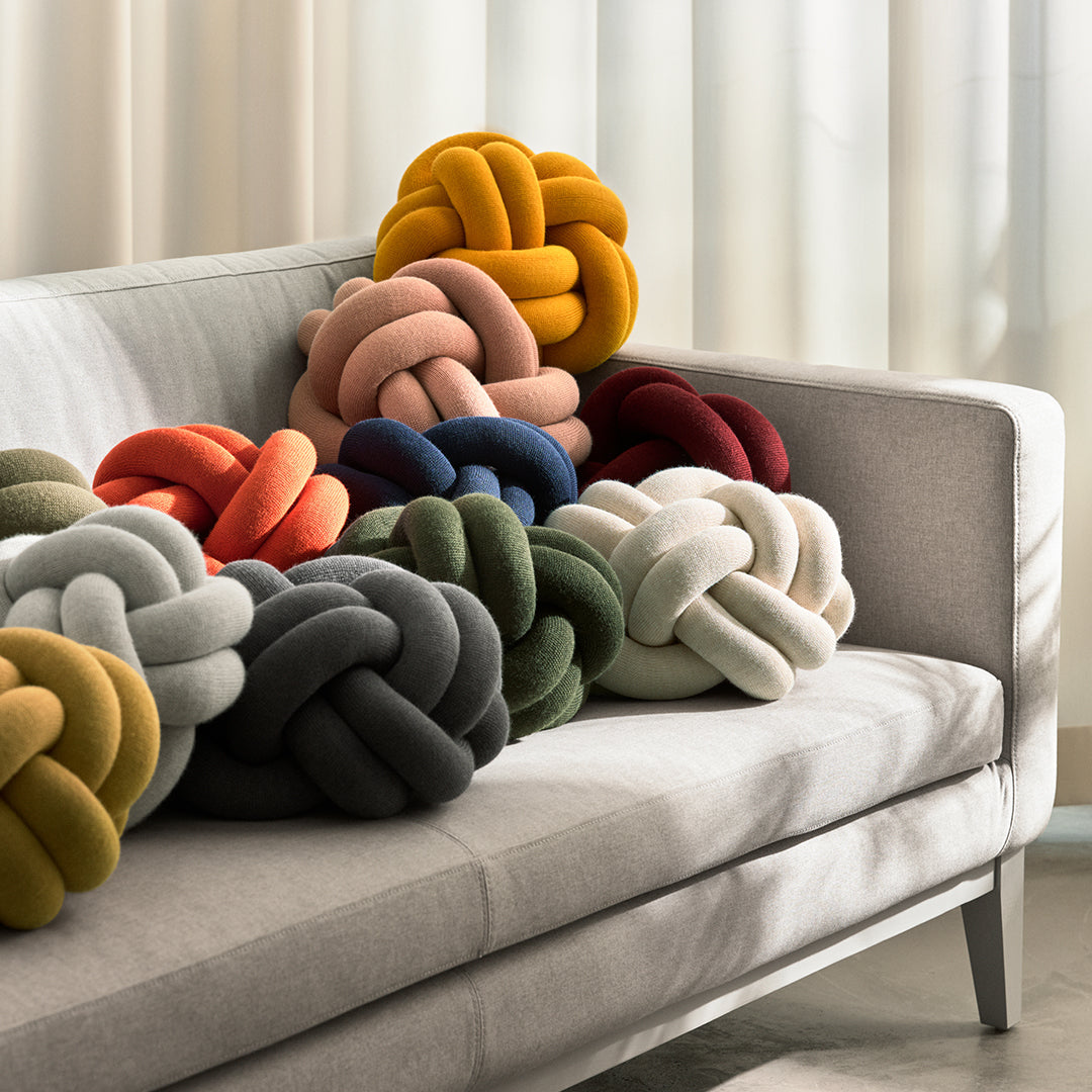 Sigurdardottir Knot Cushion - Stylish Nordic Home Decor Pillow by Design House Stockholm - Perfect for Living Room, Bedroom & Sofa
