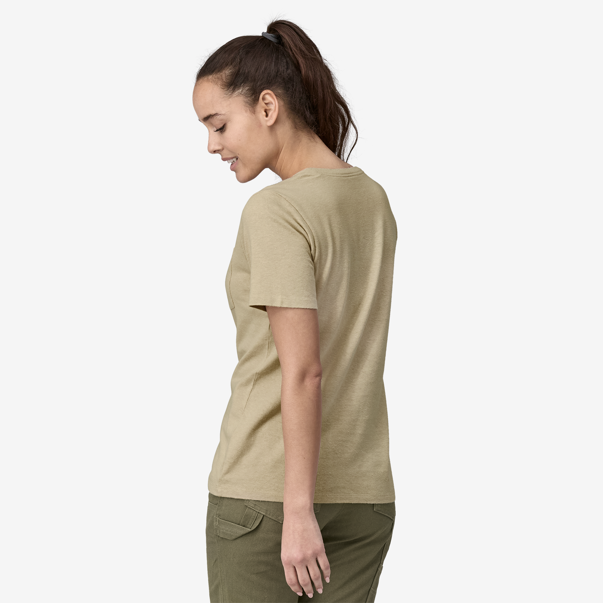 Women's Work Pocket Tee - Comfortable Short Sleeve T-Shirt with Front Pocket for Office, Casual Wear & Everyday Use