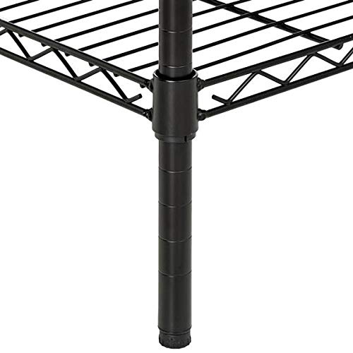 4-Tier Metal Wire Shelving Unit - Heavy Duty Storage Rack for Pantry, Closet, Kitchen, Laundry & Garage Organization - 35.4