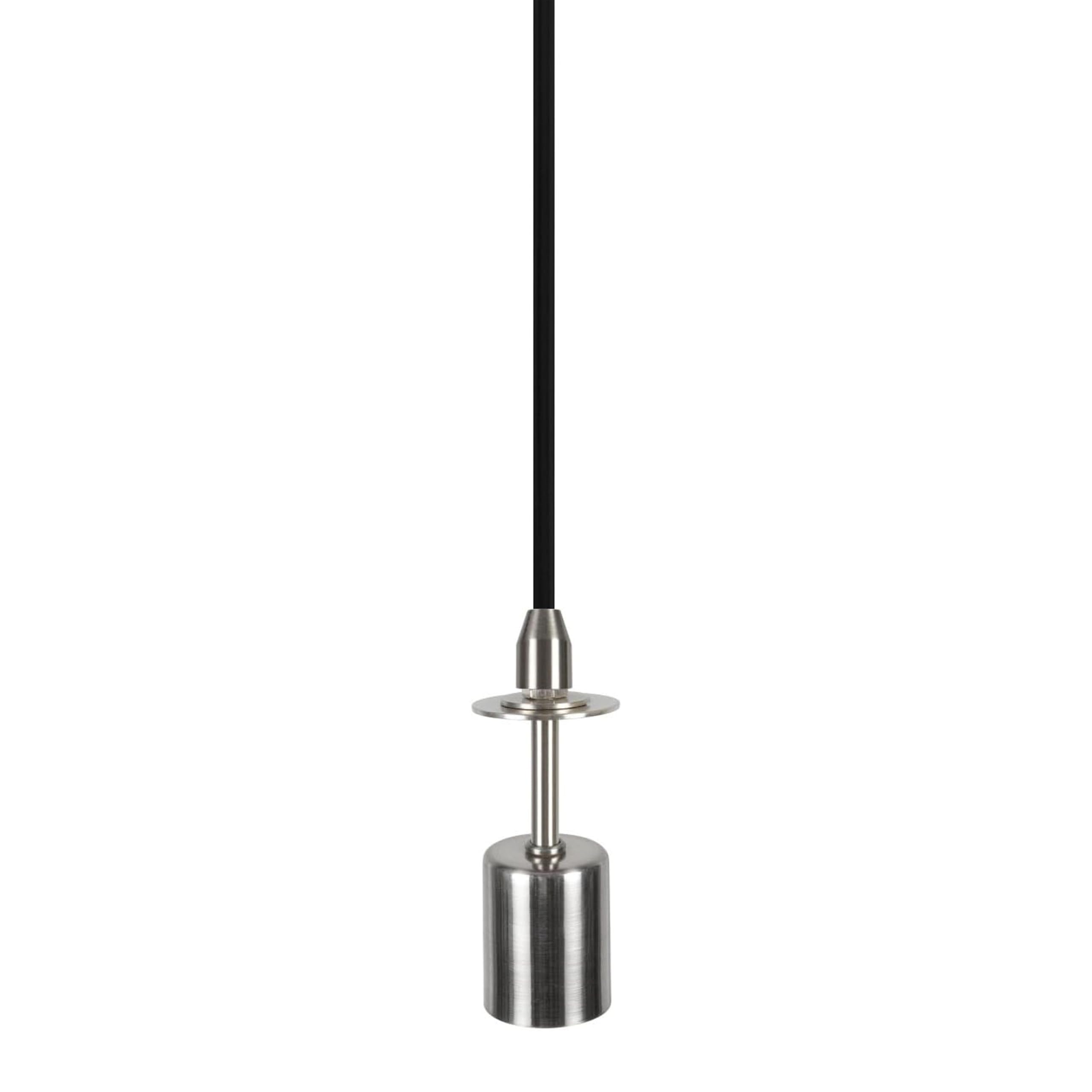 Transitional Drum Fabric Lamp Shade - Aspen Creative Grey & Black Hanging Pendant Ceiling Light (8