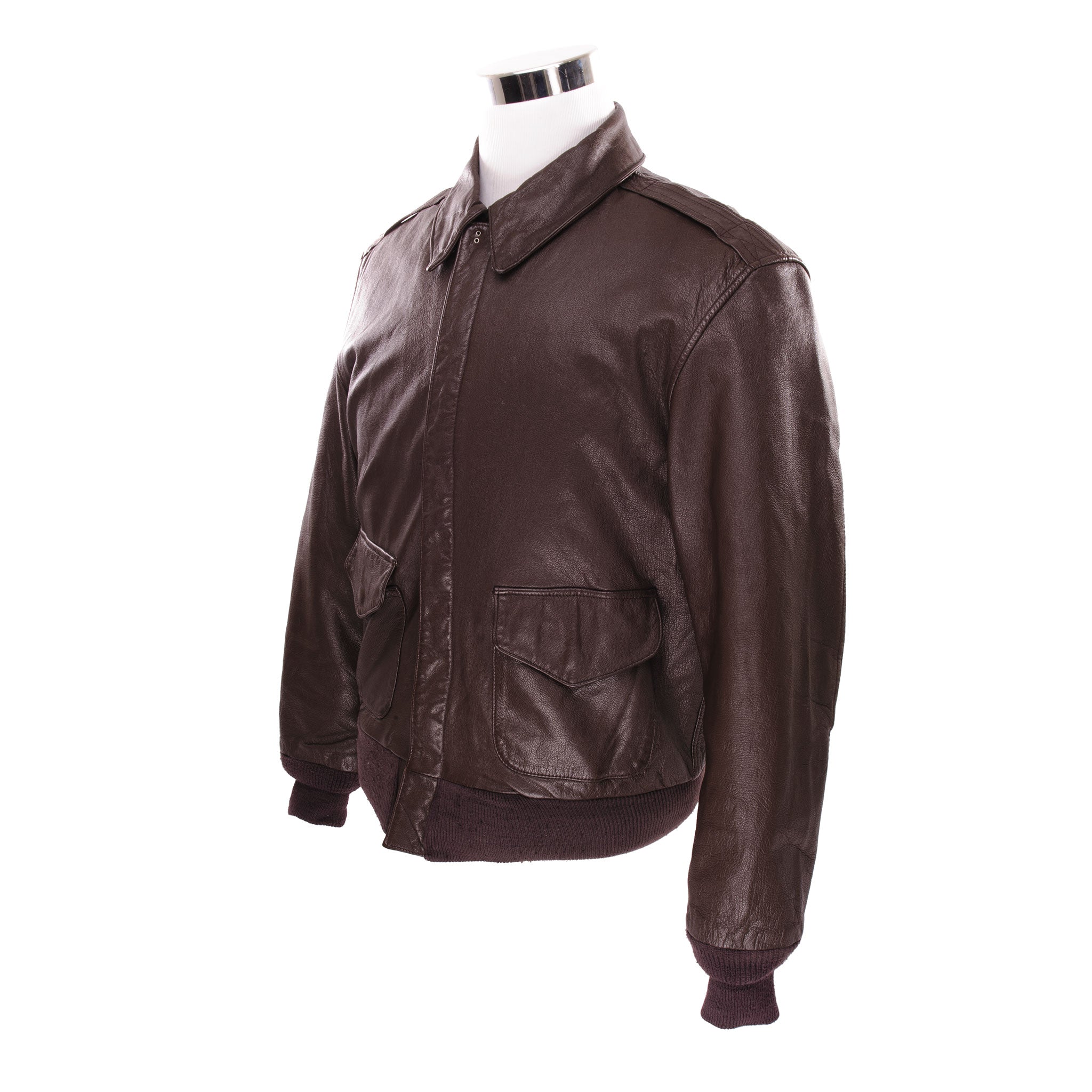 Vintage Cooper US Air Force A2 Light Leather Jacket - Size 42R - Classic Military Flight Bomber Jacket for Men | Perfect for Aviation Enthusiasts, Historical Reenactments & Casual Wear