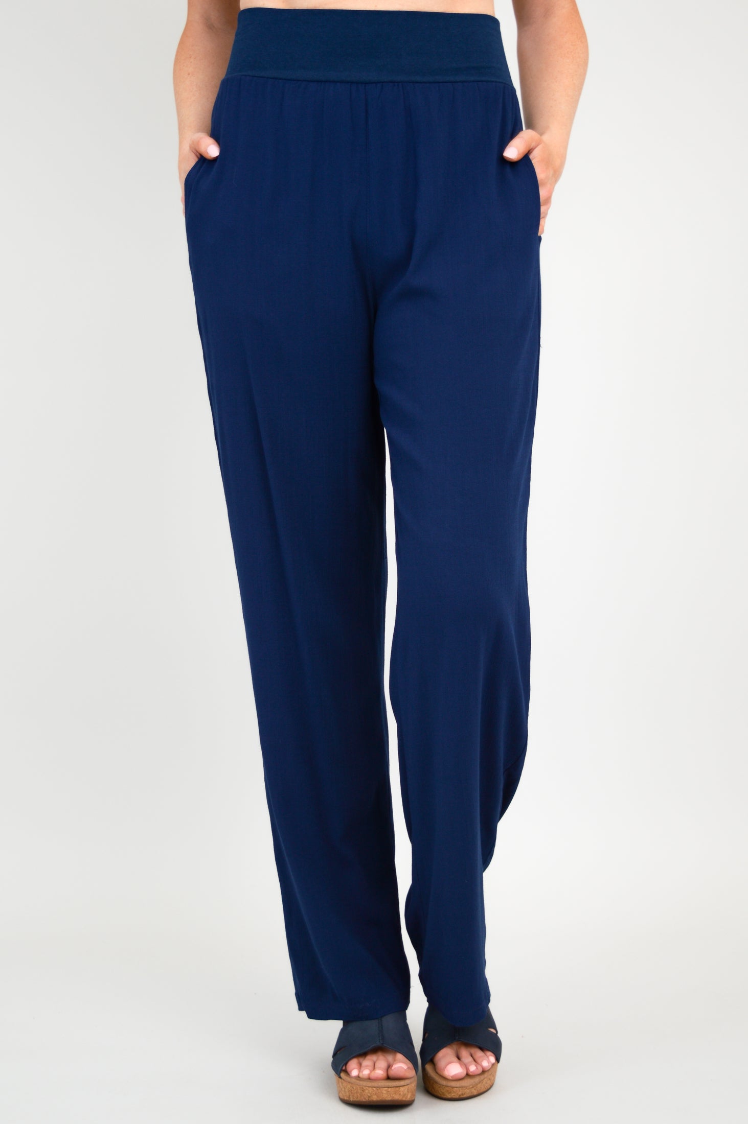 Landon Men's Linen Bamboo Pants - Comfortable & Breathable Indigo Casual Trousers for Outdoor Activities & Relaxation