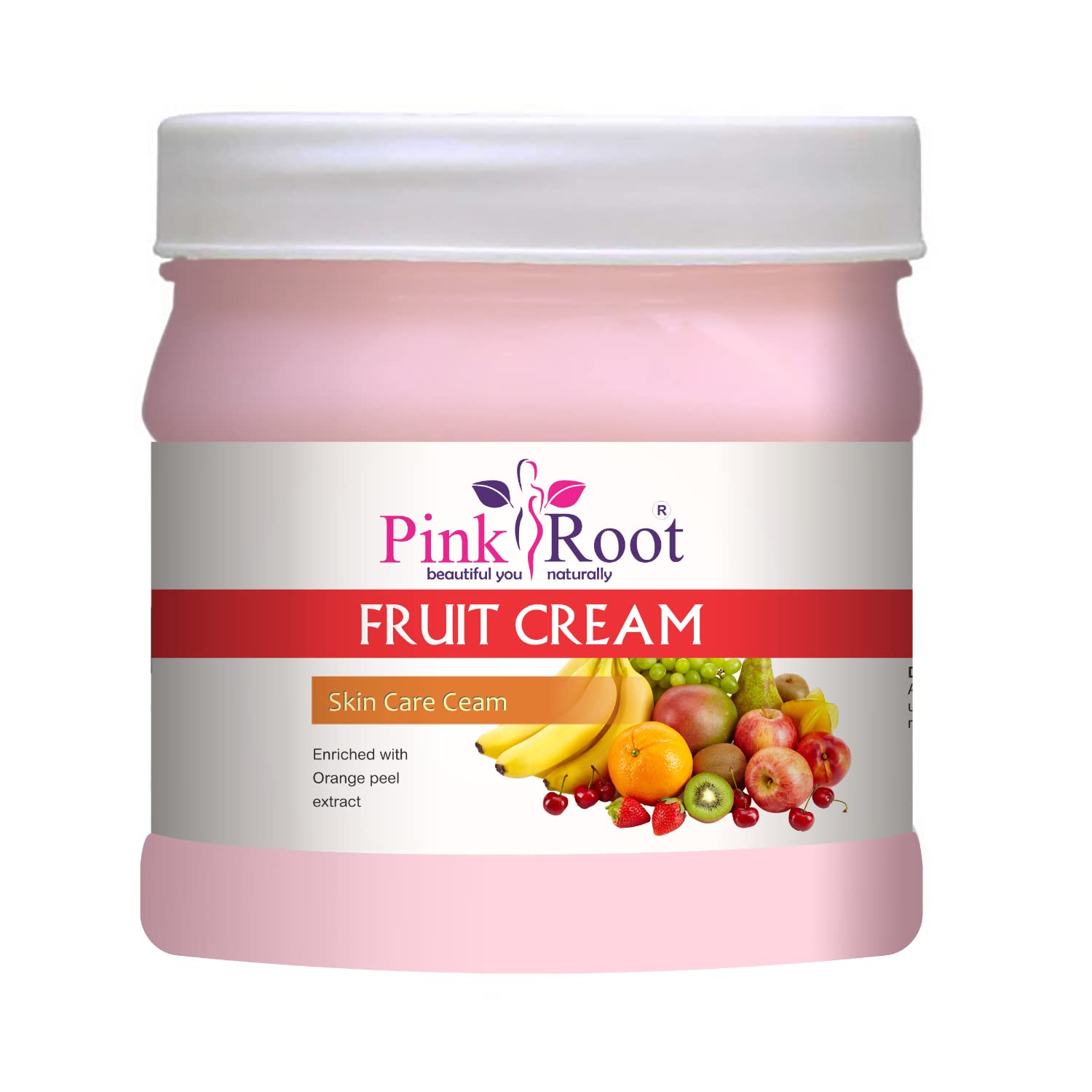 Pink Root Fruit Cream - Brightening Skin Care Cream with Orange Peel Extract for Glowing, Hydrated Skin | Perfect for Daily Moisturizing & Nighttime Skincare Routine