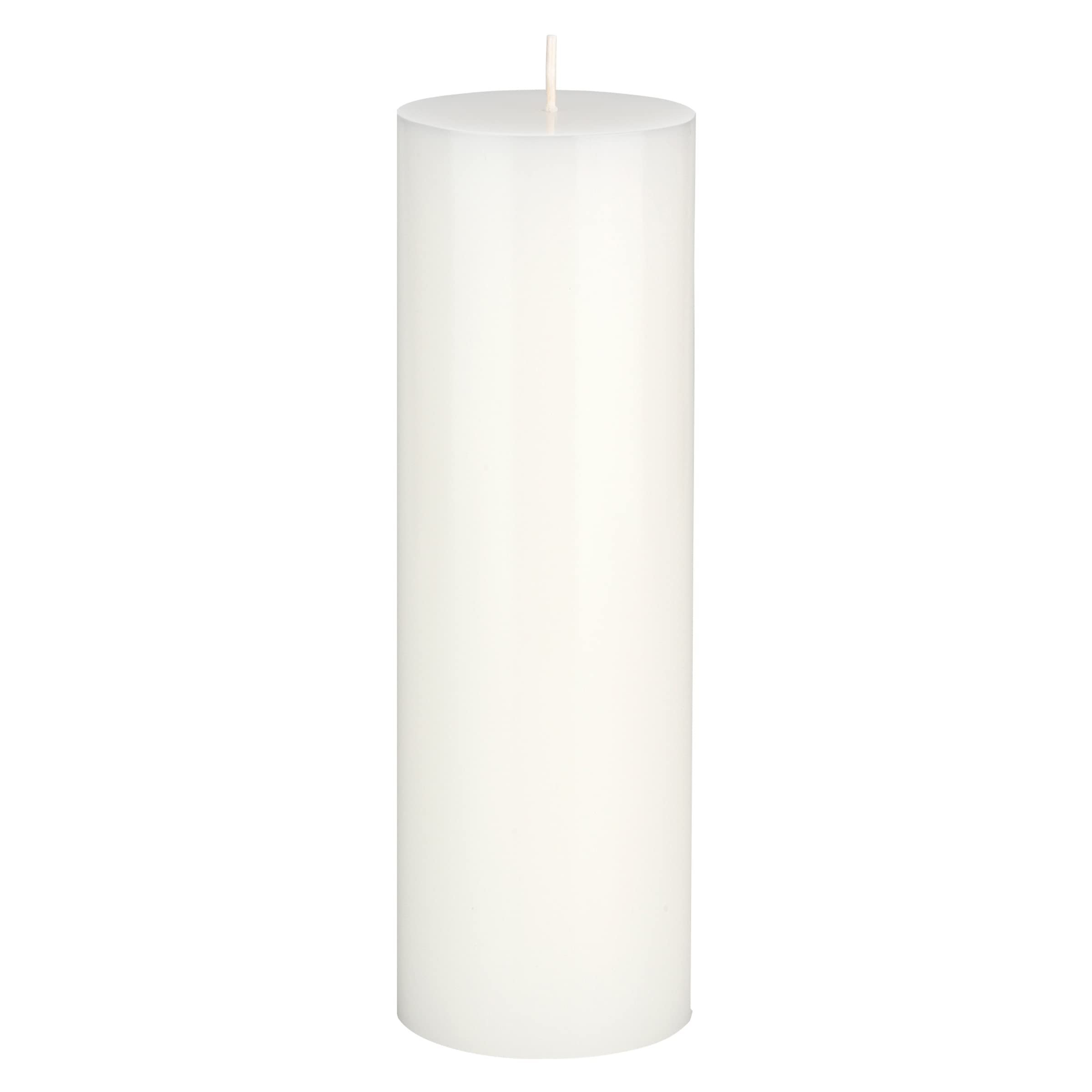 Premium Unscented White Pillar Candle - 3x9 Inch Hand-Poured Pure Wax for Home Decor, Weddings, Spa Relaxation & Holiday Centerpieces - Perfect for Romantic Dinners, Meditation & Prayer Ceremonies