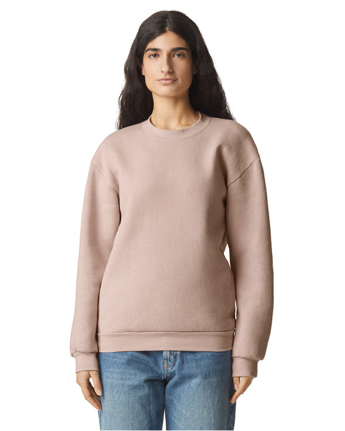 American Apparel RF496 Unisex ReFlex Fleece Crewneck Sweatshirt | Soft Comfort Pullover for Men & Women | Perfect for Casual Wear, Gym, and Outdoor Activities