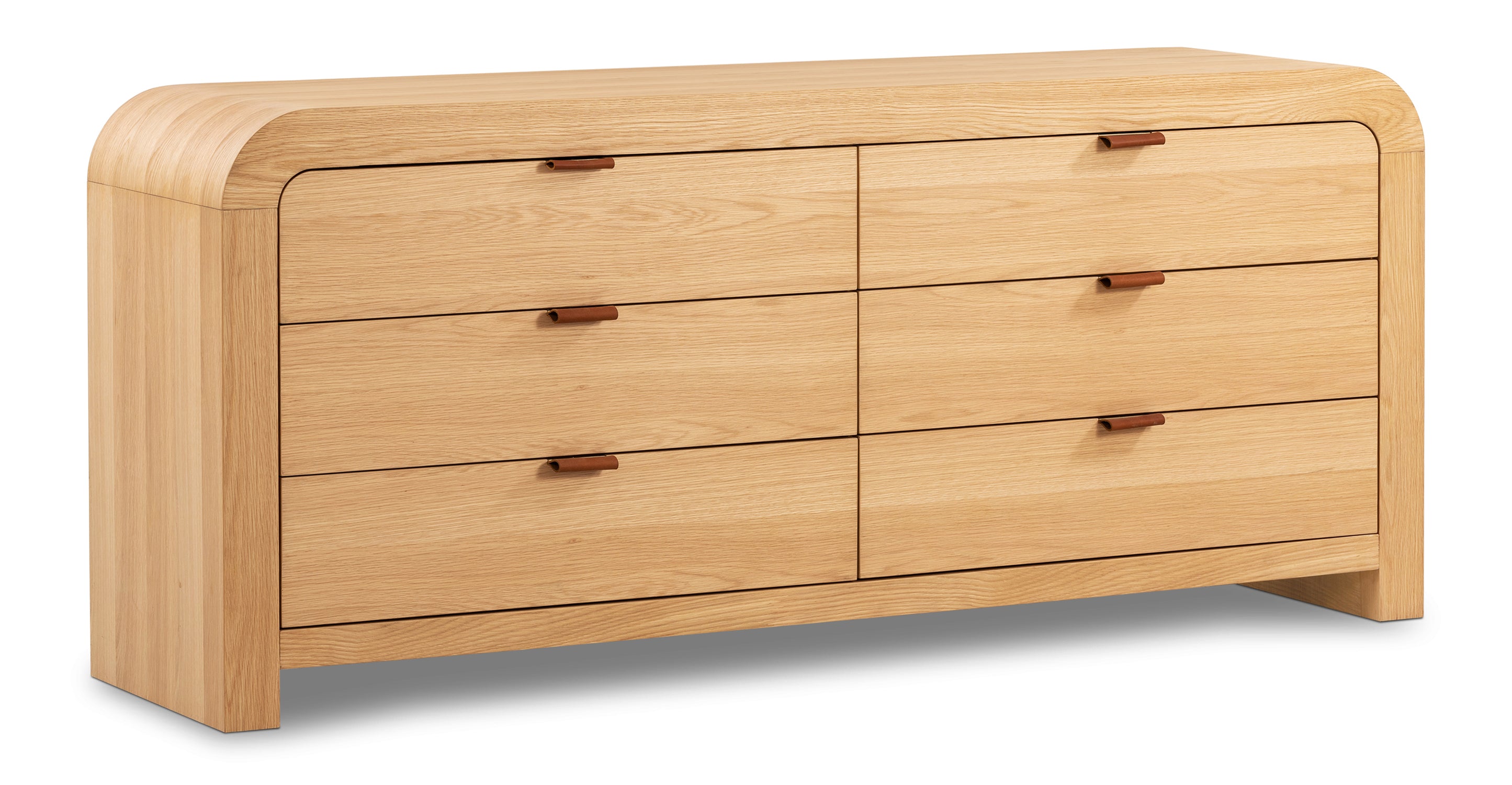 Cirq 6 Drawer Dresser - Modern Wooden Chest of Drawers for Bedroom Storage & Organization | Perfect for Clothes, Accessories & Home Decor
