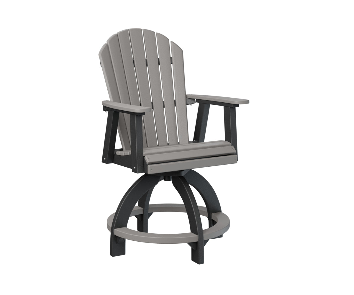 Berlin Gardens Comfo Back Swivel Counter Chair - Adjustable Height Bar Stool for Kitchen Island, Breakfast Nook & Home Decor - Comfortable Modern Seating for Dining & Entertaining